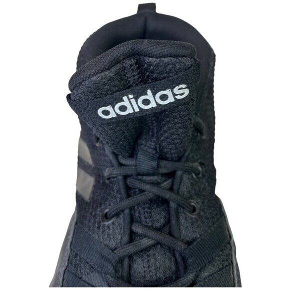 Adidas Mens Cloudfoam Streetfire Basketball Shoes Sz 8.5 Black Mid Top Athletic - Picture 3 of 12